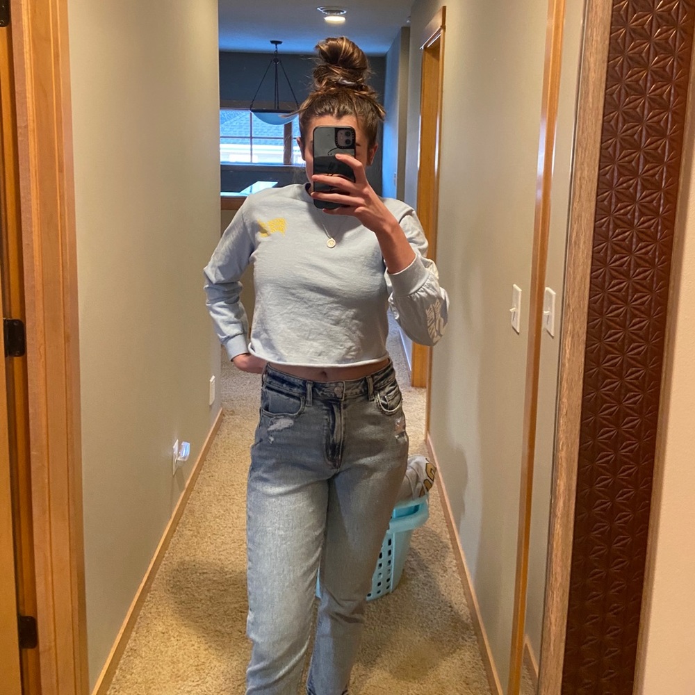 American eagle stretch mom jeans